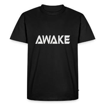 ÉVEILLÉ - T-shirt Premium bio Homme - noir - Devant - Nico (187cm)