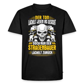 Straßenbauer Straßenbau Asphaltbauer Geschenk - Männer Premium Bio T-Shirt - Schwarz - Vorne - Nico (187cm)