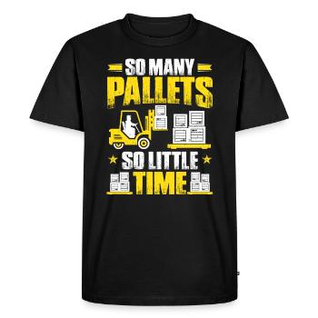 Forklift Driver Forklift Driver Forklift - Men's Premium Organic T-Shirt - black - Front - Nico (187cm)
