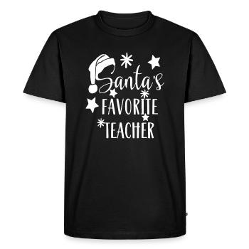Le favori du Père Noël - T-shirt Premium bio Homme - noir - Devant - Nico (187cm)