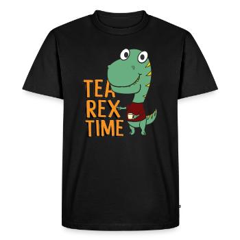Tenue Tea Rex Time - T-shirt Premium bio Homme - noir - Devant - Nico (187cm)