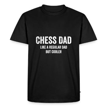 Cool Chess Dad Drôle - T-shirt Premium bio Homme - noir - Devant - Nico (187cm)