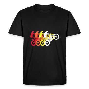 Motorcycle Sequence Trial - Men's Premium Organic T-Shirt - black - Front - Nico (187cm)