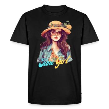 June girl Women June Summer Shirt and Gifts - Men's Premium Organic T-Shirt - black - Front - Nico (187cm)