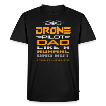 Drone drone pilote drone papa quadcopter cadeau - T-shirt Premium bio Homme - noir - Devant - Nico (187cm)