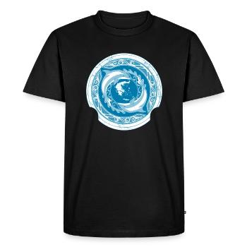 Greece - Men's Premium Organic T-Shirt - black - Front - Nico (187cm)