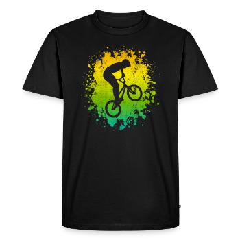 BMX Bike Freestyle Bike Stunt BMX Rider - T-shirt Premium bio Homme - noir - Devant - Nico (187cm)