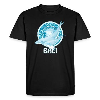 Baleines à bosse Bali Indonésie - T-shirt Premium bio Homme - noir - Devant - Nico (187cm)