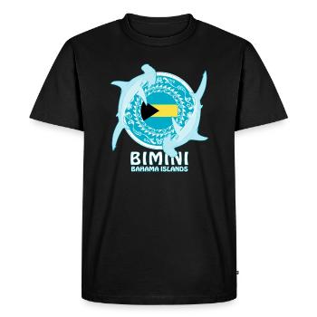 Requin-marteau Bimini - T-shirt Premium bio Homme - noir - Devant - Nico (187cm)