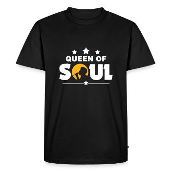 Queen of soul - Men's Premium Organic T-Shirt - black - Front - Nico (187cm)