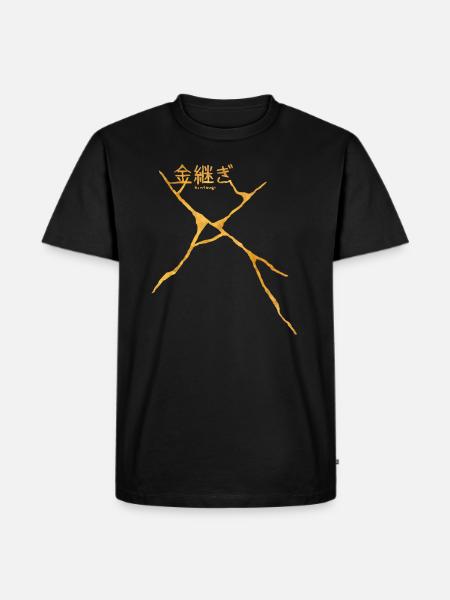 Kintsugi - Männer Premium Bio T-Shirt - Schwarz
