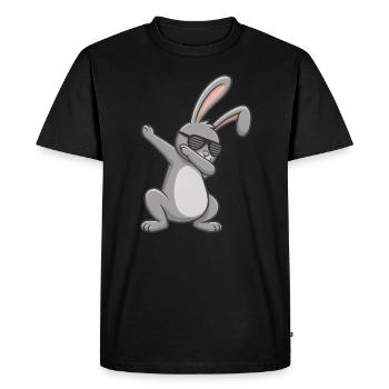 Lapin de Pâques Dab Pâques - T-shirt Premium bio Homme - noir - Devant - Nico (187cm)