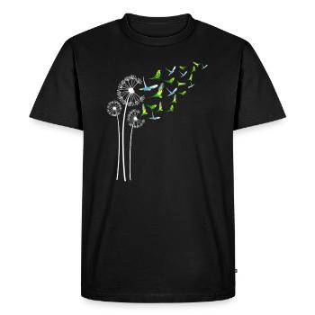 Wellensittich Löwenzahnblüte für Löwenzahnsittich - Männer Premium Bio T-Shirt - Schwarz - Vorne - Nico (187cm)