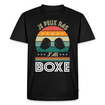 I Can't I Boxing - Boxer Gift Idea - Men's Premium Organic T-Shirt - black - Front - Nico (187cm)