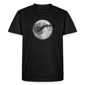 Santa Claus Santa - Men's Premium Organic T-Shirt - black - Front - Nico (187cm)