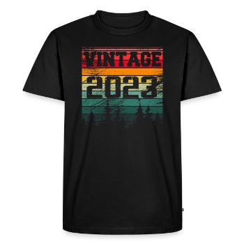 2023 Vintage Birthday Gift 2023 Retro - Men's Premium Organic T-Shirt - black - Front - Nico (187cm)