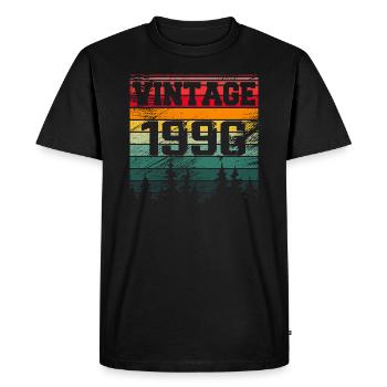 1996 Vintage Birthday Gift 1996 Retro - Men's Premium Organic T-Shirt - black - Front - Nico (187cm)