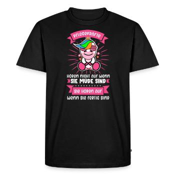 Cadeau de soignant - T-shirt Premium bio Homme - noir - Devant - Nico (187cm)