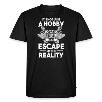 Moto moto moto cadeau - T-shirt Premium bio Homme - noir - Devant - Nico (187cm)
