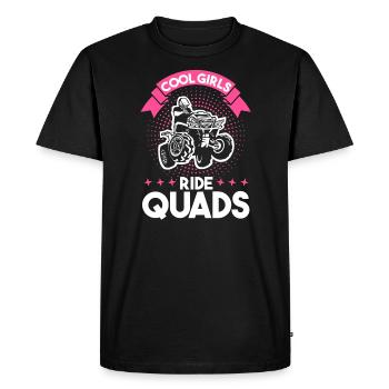 Quad Fille Woman cadeau - T-shirt Premium bio Homme - noir - Devant - Nico (187cm)