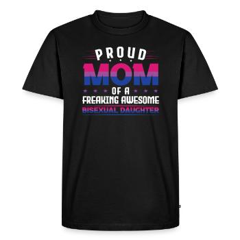 Bisexual Daughter LGBT Bisexual Daughter - Men's Premium Organic T-Shirt - black - Front - Nico (187cm)