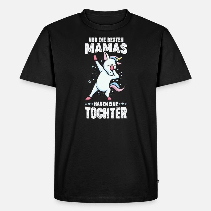 Mama Tochter Partnerlook Geschenk - Männer Premium Bio T-Shirt - Schwarz