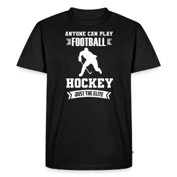 Hockey Sport Cadeau - T-shirt Premium bio Homme - noir - Devant - Nico (187cm)