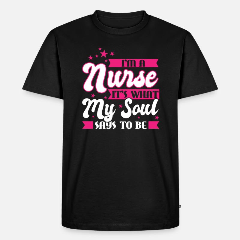 Krankenschwester Krankenschwester Geschenk - Männer Premium Bio T-Shirt - Schwarz