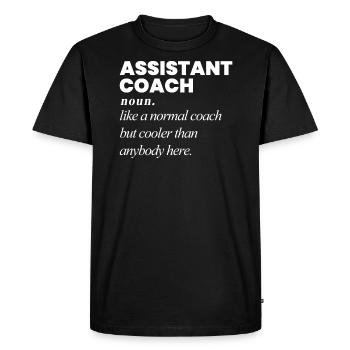 Assistenztrainer Coach Assistant Trainer - Men's Premium Organic T-Shirt - black - Front - Nico (187cm)
