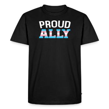 Allié transgenre - T-shirt Premium bio Homme - noir - Devant - Nico (187cm)