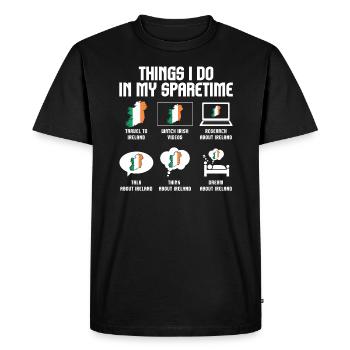 Irlande Irlande Cadeau irlandais - T-shirt Premium bio Homme - noir - Devant - Nico (187cm)