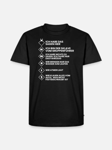 Feuerwehr Feuerwehrauto Freiwillige Feuerwehr - Männer Premium Bio T-Shirt - Schwarz