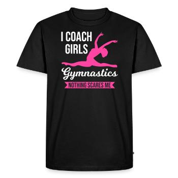 Gymnastique gymnastique cadeau - T-shirt Premium bio Homme - noir - Devant - Nico (187cm)