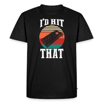 Cornhole Cornhole cadeau - T-shirt Premium bio Homme - noir - Devant - Nico (187cm)