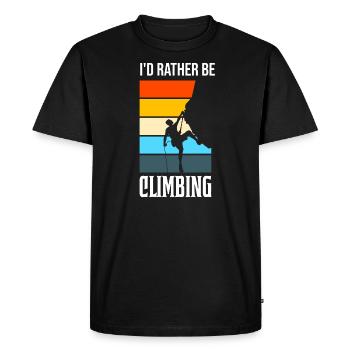 Climbing Climbing Cadeau - T-shirt Premium bio Homme - noir - Devant - Nico (187cm)