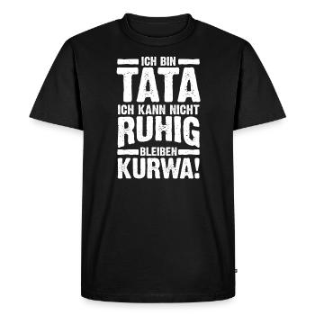 Polnisch Papa Tata Polnisch Kuwa Geschenk - Männer Premium Bio T-Shirt - Schwarz - Vorne - Nico (187cm)