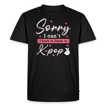 K-Pop K-Pop Gift - Men's Premium Organic T-Shirt - black - Front - Nico (187cm)