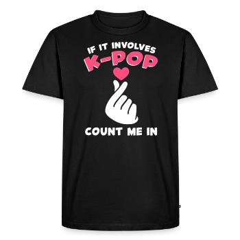 K-Pop K-Pop Gift - Men's Premium Organic T-Shirt - black - Front - Nico (187cm)