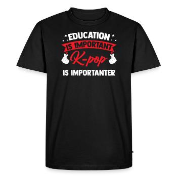 K-Pop K-Pop Gift - Men's Premium Organic T-Shirt - black - Front - Nico (187cm)