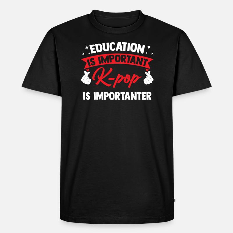 K-Pop K-Pop Geschenk - Männer Premium Bio T-Shirt - Schwarz