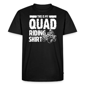 Quad Cross Ride Quad Cadeau - T-shirt Premium bio Homme - noir - Devant - Nico (187cm)