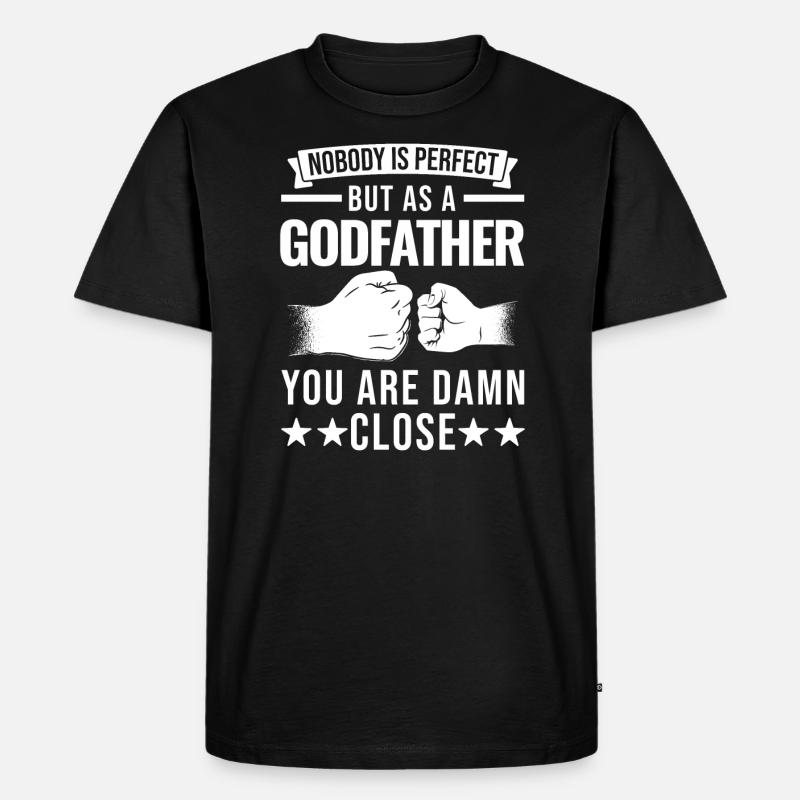 Pate Pate Geschenk - Männer Premium Bio T-Shirt - Schwarz