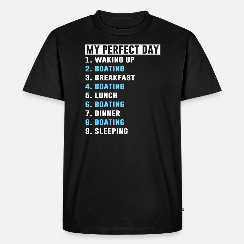 Bootsboot Geschenk - Männer Premium Bio T-Shirt - Schwarz