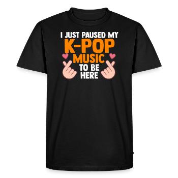 K-Pop K-Pop Gift - Men's Premium Organic T-Shirt - black - Front - Nico (187cm)