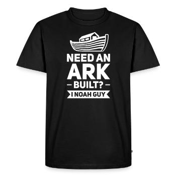 L’arche de Noé Cadeau de l’arche de Noé - T-shirt Premium bio Homme - noir - Devant - Nico (187cm)