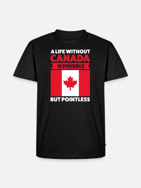 Canada Canadian Canada Gift - Men's Premium Organic T-Shirt - black