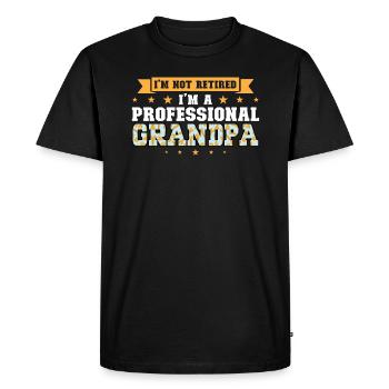 Grand-père Grand-père Grand-père Cadeau - T-shirt Premium bio Homme - noir - Devant - Nico (187cm)