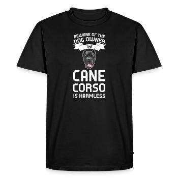 Cane Corso Cane Corso Gift - Men's Premium Organic T-Shirt - black - Front - Nico (187cm)