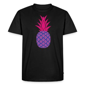 Ananas bisexuel Ananas bisexuel - T-shirt Premium bio Homme - noir - Devant - Nico (187cm)