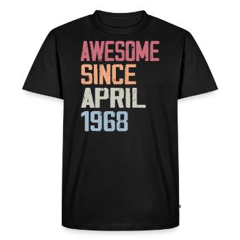 Les Légendes Sont Nées En Avril 1968 - T-shirt Premium bio Homme - noir - Devant - Nico (187cm)
